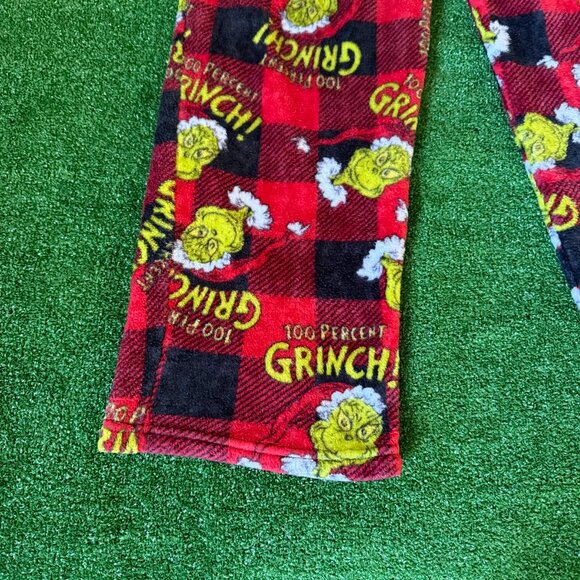 The Grinch Elastic Waist Pockets Fleece Christmas Loungewear Pajama Pants Size M - Picture 5 of 12
